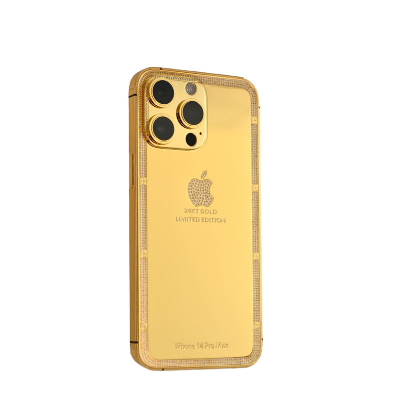 Caviar Luxury 24K Gold Customized iPhone 14 Pro Max 1 TB Crystal Limited Edition, UAE Version